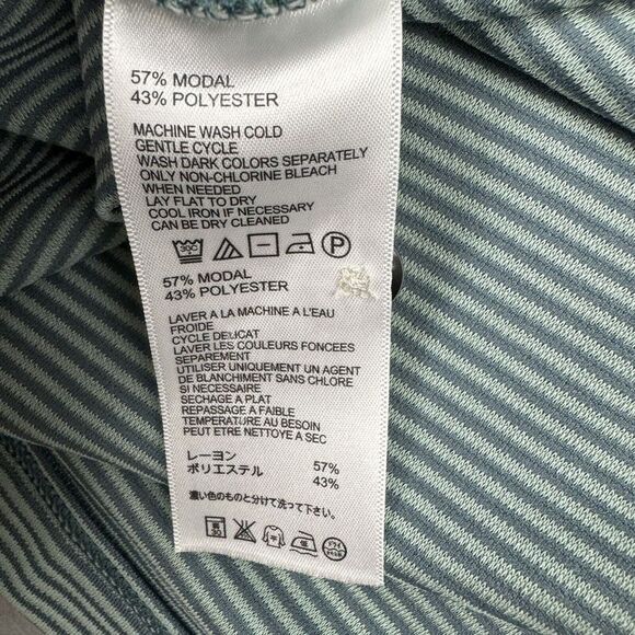 Tommy Bahama Shirt Mens 2XL Green Striped Modal Blend Polo Short Sleeve Casual - Picture 9 of 13